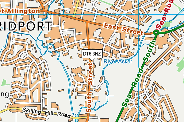 DT6 3NZ map - OS VectorMap District (Ordnance Survey) DT6 3NZ map - OS VectorMap District (Ordnance Survey)