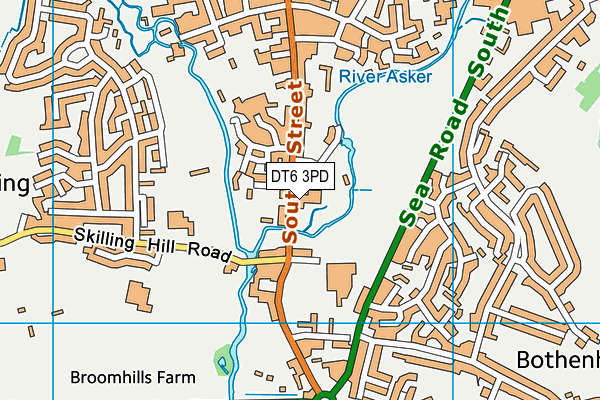 DT6 3PD map - OS VectorMap District (Ordnance Survey) DT6 3PD map - OS VectorMap District (Ordnance Survey)