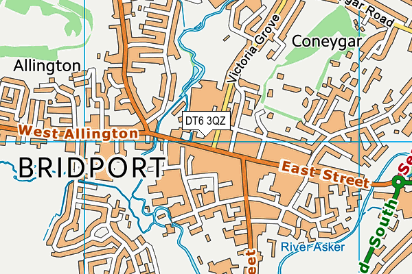 DT6 3QZ map - OS VectorMap District (Ordnance Survey) DT6 3QZ map - OS VectorMap District (Ordnance Survey)