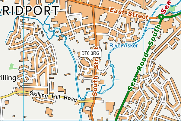 DT6 3RG map - OS VectorMap District (Ordnance Survey) DT6 3RG map - OS VectorMap District (Ordnance Survey)