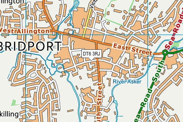 DT6 3RJ map - OS VectorMap District (Ordnance Survey) DT6 3RJ map - OS VectorMap District (Ordnance Survey)