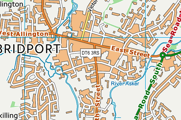 DT6 3RS map - OS VectorMap District (Ordnance Survey) DT6 3RS map - OS VectorMap District (Ordnance Survey)