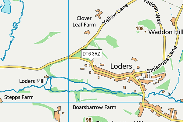 DT6 3RZ map - OS VectorMap District (Ordnance Survey) DT6 3RZ map - OS VectorMap District (Ordnance Survey)