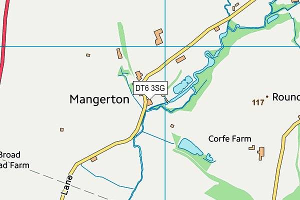 DT6 3SG map - OS VectorMap District (Ordnance Survey)