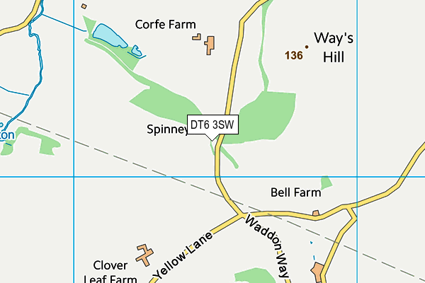 DT6 3SW map - OS VectorMap District (Ordnance Survey) DT6 3SW map - OS VectorMap District (Ordnance Survey)