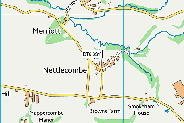 DT6 3SY map - OS VectorMap District (Ordnance Survey)