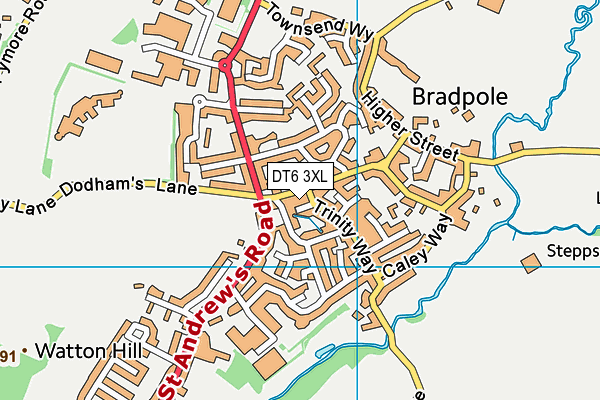 DT6 3XL map - OS VectorMap District (Ordnance Survey) DT6 3XL map - OS VectorMap District (Ordnance Survey)
