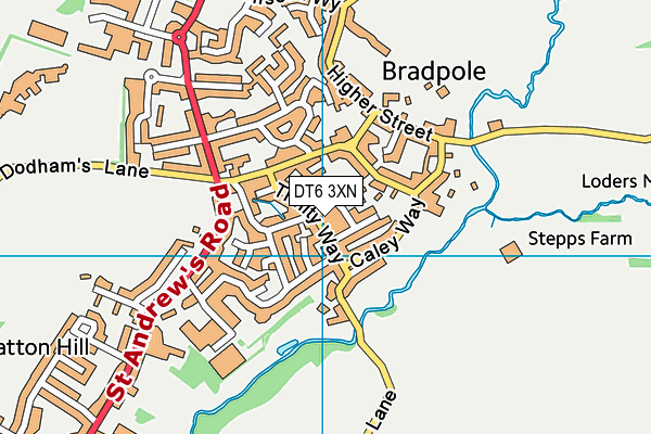 DT6 3XN map - OS VectorMap District (Ordnance Survey) DT6 3XN map - OS VectorMap District (Ordnance Survey)