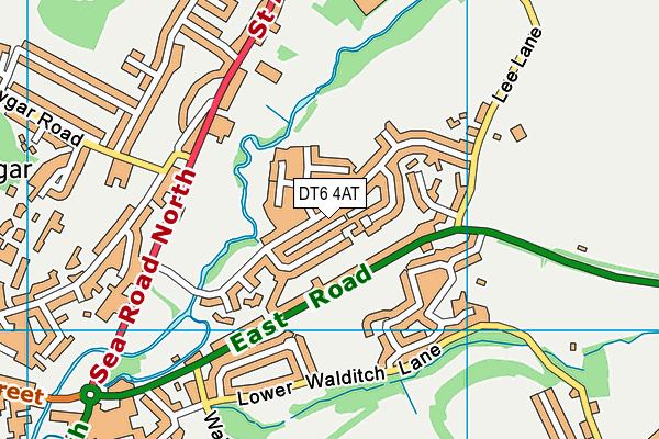 DT6 4AT map - OS VectorMap District (Ordnance Survey)