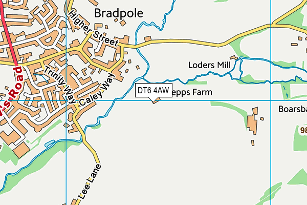 DT6 4AW map - OS VectorMap District (Ordnance Survey) DT6 4AW map - OS VectorMap District (Ordnance Survey)