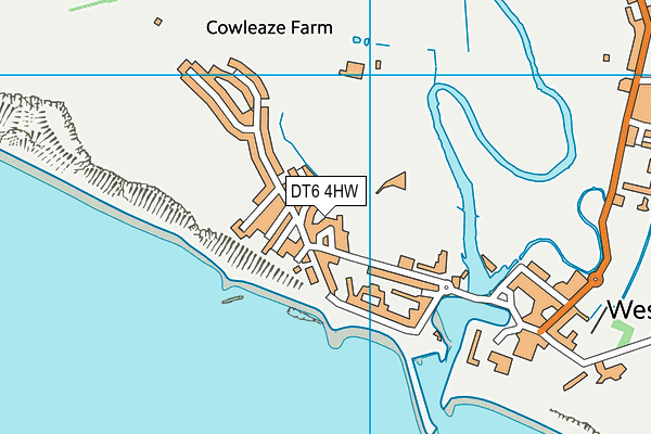 DT6 4HW map - OS VectorMap District (Ordnance Survey)