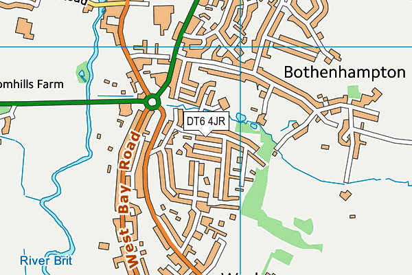 DT6 4JR map - OS VectorMap District (Ordnance Survey) DT6 4JR map - OS VectorMap District (Ordnance Survey)