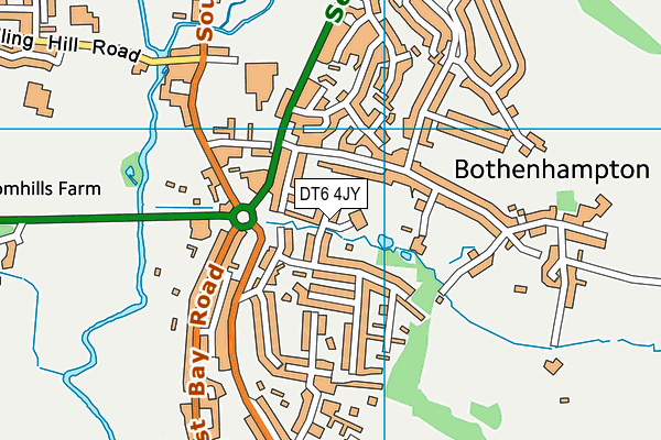 DT6 4JY map - OS VectorMap District (Ordnance Survey) DT6 4JY map - OS VectorMap District (Ordnance Survey)