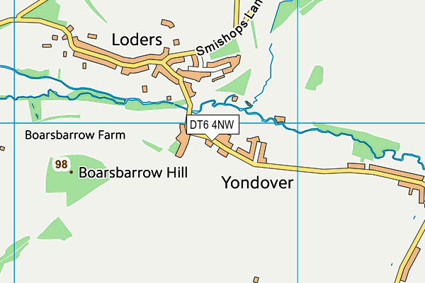 DT6 4NW map - OS VectorMap District (Ordnance Survey) DT6 4NW map - OS VectorMap District (Ordnance Survey)