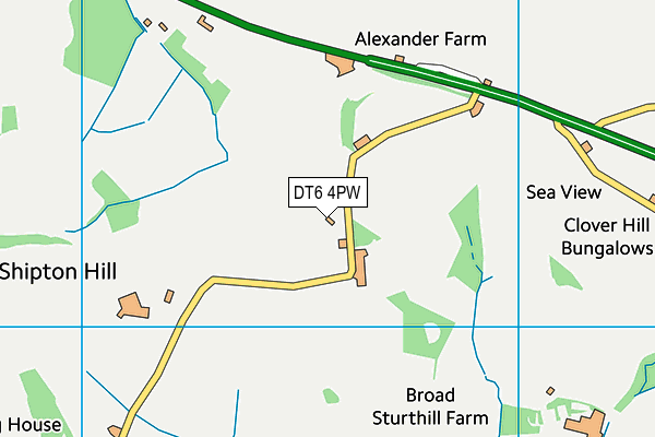 DT6 4PW map - OS VectorMap District (Ordnance Survey) DT6 4PW map - OS VectorMap District (Ordnance Survey)