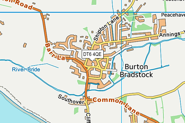 DT6 4QE map - OS VectorMap District (Ordnance Survey)