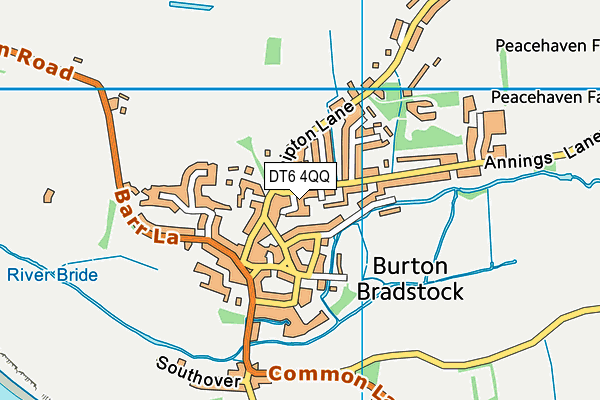 DT6 4QQ map - OS VectorMap District (Ordnance Survey)
