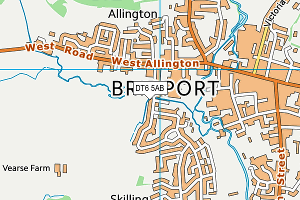 DT6 5AB map - OS VectorMap District (Ordnance Survey) DT6 5AB map - OS VectorMap District (Ordnance Survey)