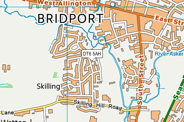DT6 5AH map - OS VectorMap District (Ordnance Survey) DT6 5AH map - OS VectorMap District (Ordnance Survey)