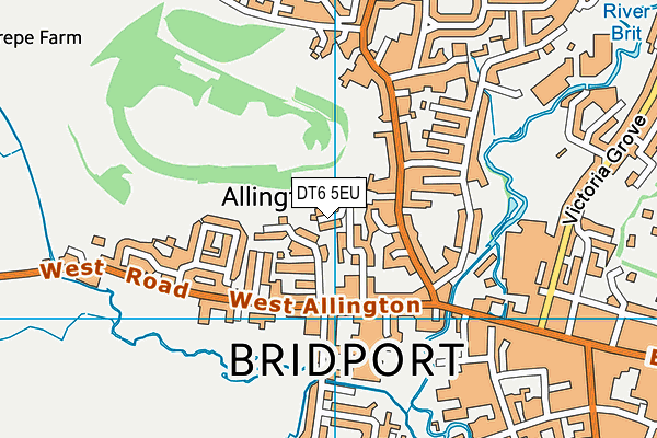 DT6 5EU map - OS VectorMap District (Ordnance Survey)