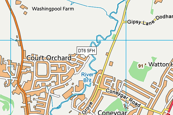 DT6 5FH map - OS VectorMap District (Ordnance Survey) DT6 5FH map - OS VectorMap District (Ordnance Survey)