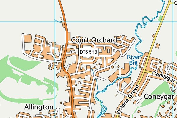 DT6 5HB map - OS VectorMap District (Ordnance Survey) DT6 5HB map - OS VectorMap District (Ordnance Survey)