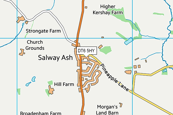 DT6 5HY map - OS VectorMap District (Ordnance Survey) DT6 5HY map - OS VectorMap District (Ordnance Survey)