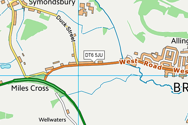 DT6 5JU map - OS VectorMap District (Ordnance Survey) DT6 5JU map - OS VectorMap District (Ordnance Survey)