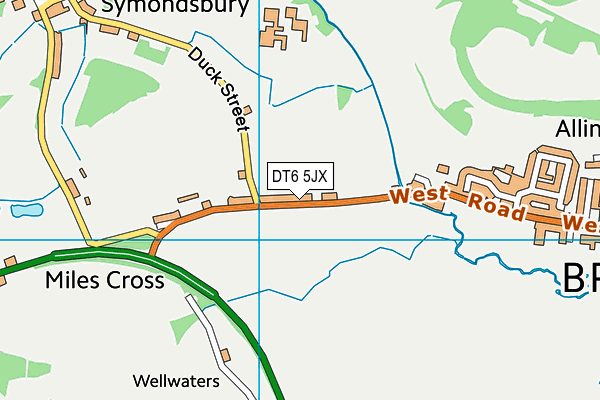DT6 5JX map - OS VectorMap District (Ordnance Survey) DT6 5JX map - OS VectorMap District (Ordnance Survey)