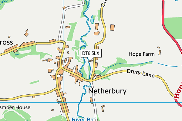 DT6 5LX map - OS VectorMap District (Ordnance Survey) DT6 5LX map - OS VectorMap District (Ordnance Survey)