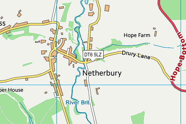 DT6 5LZ map - OS VectorMap District (Ordnance Survey) DT6 5LZ map - OS VectorMap District (Ordnance Survey)