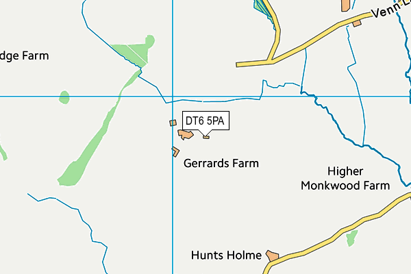 DT6 5PA map - OS VectorMap District (Ordnance Survey) DT6 5PA map - OS VectorMap District (Ordnance Survey)