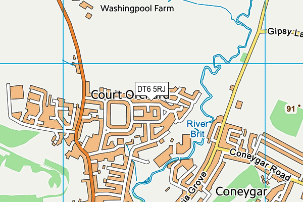 DT6 5RJ map - OS VectorMap District (Ordnance Survey) DT6 5RJ map - OS VectorMap District (Ordnance Survey)