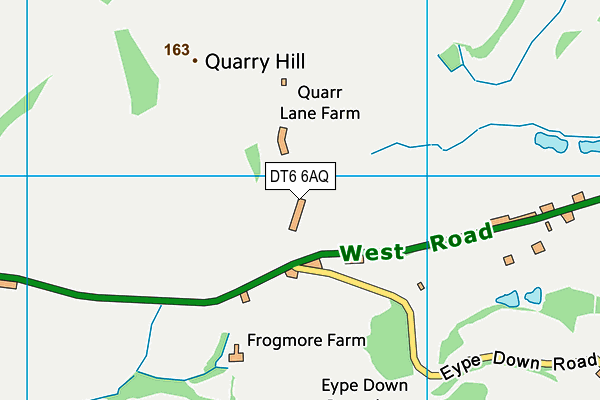 DT6 6AQ map - OS VectorMap District (Ordnance Survey)