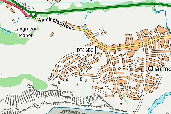 DT6 6BQ map - OS VectorMap District (Ordnance Survey) DT6 6BQ map - OS VectorMap District (Ordnance Survey)