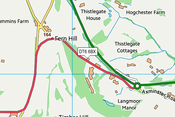 DT6 6BX map - OS VectorMap District (Ordnance Survey) DT6 6BX map - OS VectorMap District (Ordnance Survey)