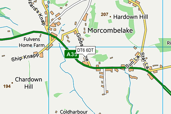 DT6 6DT map - OS VectorMap District (Ordnance Survey) DT6 6DT map - OS VectorMap District (Ordnance Survey)