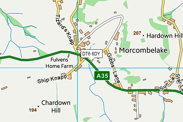 DT6 6DY map - OS VectorMap District (Ordnance Survey) DT6 6DY map - OS VectorMap District (Ordnance Survey)
