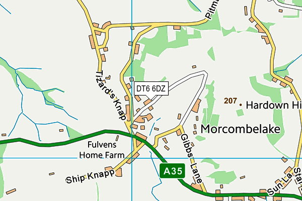 DT6 6DZ map - OS VectorMap District (Ordnance Survey) DT6 6DZ map - OS VectorMap District (Ordnance Survey)