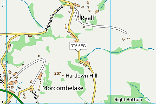 DT6 6EG map - OS VectorMap District (Ordnance Survey) DT6 6EG map - OS VectorMap District (Ordnance Survey)