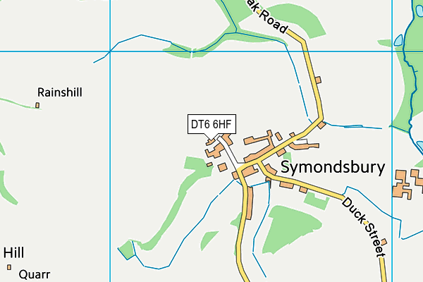 DT6 6HF map - OS VectorMap District (Ordnance Survey) DT6 6HF map - OS VectorMap District (Ordnance Survey)