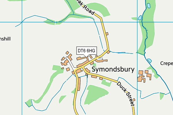 DT6 6HG map - OS VectorMap District (Ordnance Survey) DT6 6HG map - OS VectorMap District (Ordnance Survey)