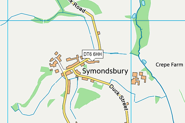 DT6 6HH map - OS VectorMap District (Ordnance Survey)