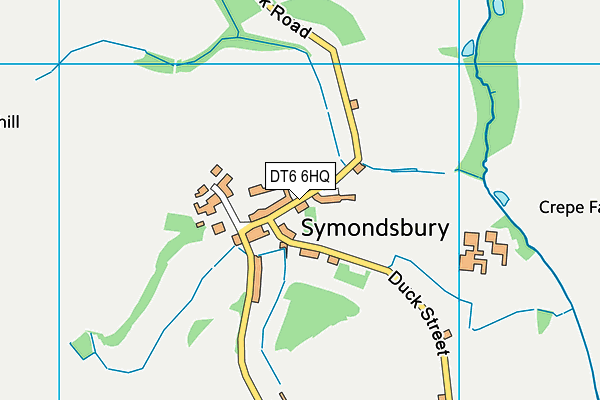 DT6 6HQ map - OS VectorMap District (Ordnance Survey) DT6 6HQ map - OS VectorMap District (Ordnance Survey)