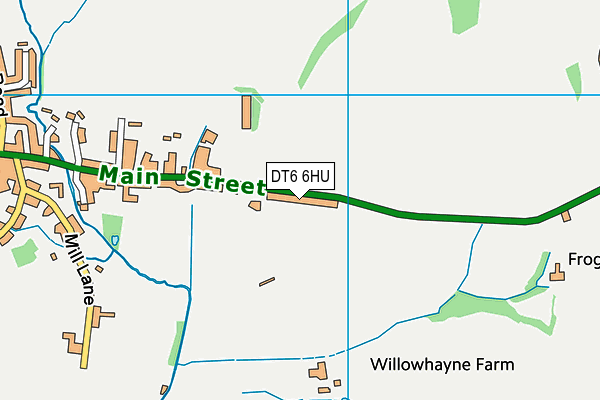 DT6 6HU map - OS VectorMap District (Ordnance Survey)