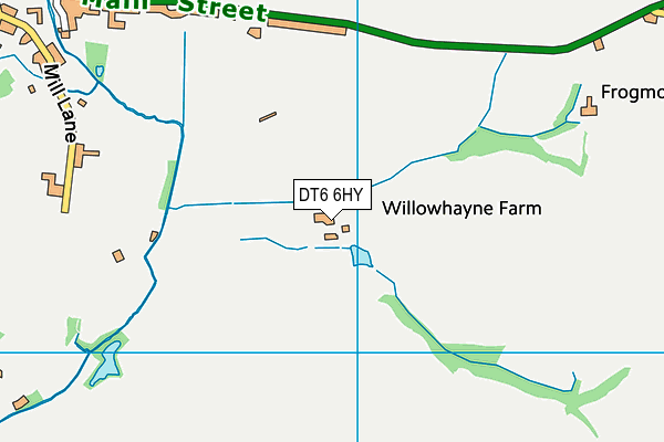 DT6 6HY map - OS VectorMap District (Ordnance Survey)