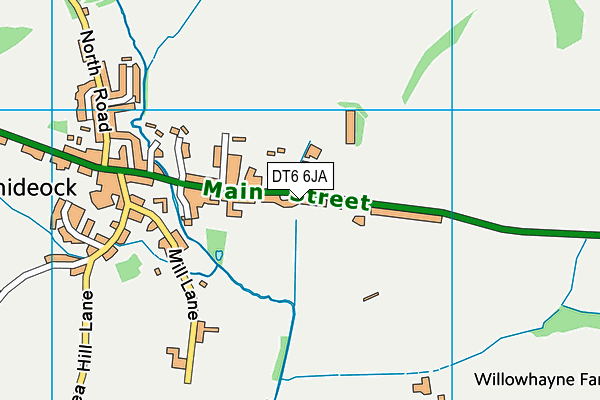 DT6 6JA map - OS VectorMap District (Ordnance Survey)