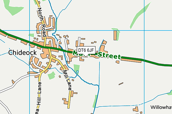 DT6 6JF map - OS VectorMap District (Ordnance Survey)