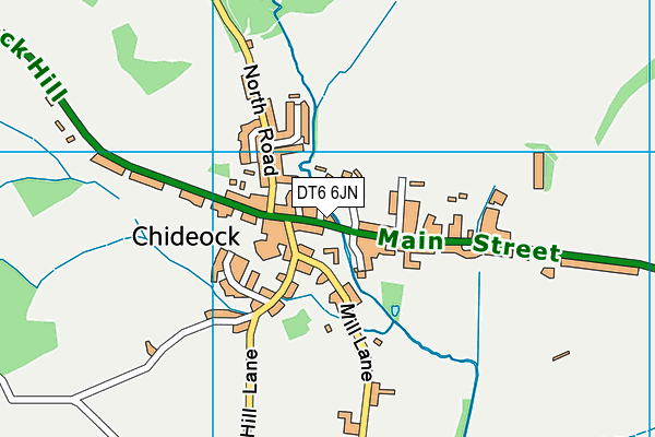 DT6 6JN map - OS VectorMap District (Ordnance Survey)