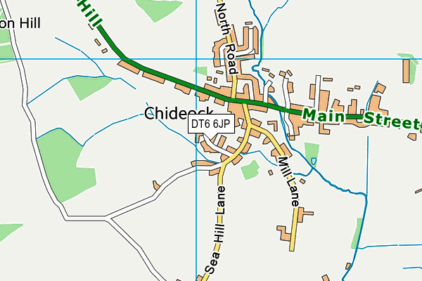 DT6 6JP map - OS VectorMap District (Ordnance Survey)